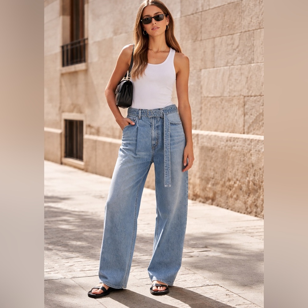 AGOLDE Baggy Belted Jeans